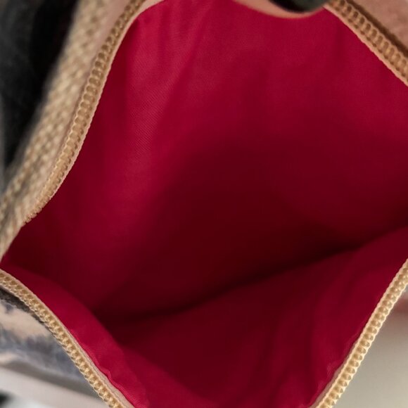 Caribbean Joe Flamingo Palm Print Crossbody Canvas Tropical Travel Bag - Picture 12 of 15